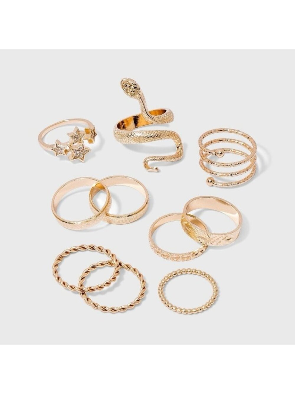 Wild Fable Gold Ring Set